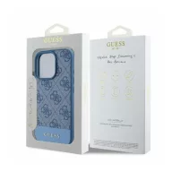  Guess 4G Bottom Stripe Apple iPhone 16 Pro Max hátlap tok, kék GUHCP16XG4GLBL