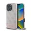 Guess 4G Bottom Stripe Apple iPhone 16 Pro Max hátlap tok, rózsaszín GUHCP16XG4GLP