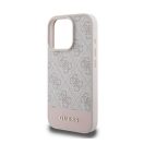 Guess 4G Bottom Stripe Apple iPhone 16 Pro Max hátlap tok, rózsaszín GUHCP16XG4GLP