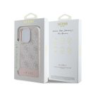 Guess 4G Bottom Stripe Apple iPhone 16 Pro Max hátlap tok, rózsaszín GUHCP16XG4GLP