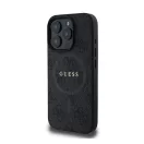 Guess 4G Ring Classic Logo Apple iPhone 16 Pro hátlap tok, fekete/barna GUHMP16LG4GFRK