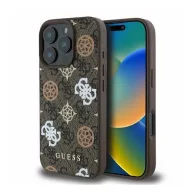   Guess Peony On 4G Background Apple iPhone 16 Pro MagSafe kompatibilis tok, barna GUHMP16LP4PWPW