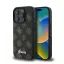 Guess Peony Script Apple iPhone 16 Pro MagSafe kompatibilis hátlap tok, fekete/barna GUHMP16LPGPYSK