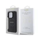 Guess Saffiano Peony Classic Logo Apple iPhone 16 Pro hátlap tok, fekete/barna GUHMP16LPSAPSMEK