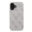 Guess 4G Ring Classic Logo Apple iPhone 16 Plus hátlap tok, rózsaszín GUHMP16MG4GFRP