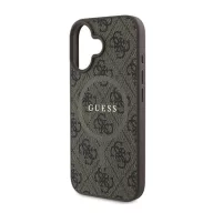   Guess 4G Ring Classic Logo Apple iPhone 16 Plus hátlap tok, barna GUHMP16MG4GFRW