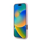 Guess Grained Gold Ring MagSafe Apple iPhone 16 Plus hátlap tok, rózsaszín GUHMP16MPGHSMMP