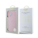 Guess Grained Gold Ring MagSafe Apple iPhone 16 Plus hátlap tok, rózsaszín GUHMP16MPGHSMMP