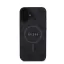 Guess 4G Ring Classic Logo Apple iPhone 16 hátlap tok, fekete/barna GUHMP16SG4GFRK