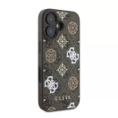 Guess Peony On 4G Background Apple iPhone 16 MagSafe kompatibilis tok, barna GUHMP16SP4PWPW