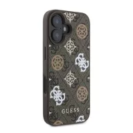   Guess Peony On 4G Background Apple iPhone 16 MagSafe kompatibilis tok, barna GUHMP16SP4PWPW