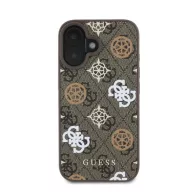   Guess Peony On 4G Background Apple iPhone 16 MagSafe kompatibilis tok, barna GUHMP16SP4PWPW