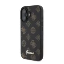 Guess Peony Script Apple iPhone 16 MagSafe kompatibilis hátlap tok, fekete/barna GUHMP16SPGPYSK