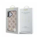 Guess Peony Script Apple iPhone 16 MagSafe kompatibilis hátlap tok, barna GUHMP16SPGPYSW