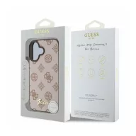   Guess Peony Script Apple iPhone 16 MagSafe kompatibilis hátlap tok, barna GUHMP16SPGPYSW