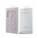 Guess Peony Script Apple iPhone 16 Pro Max MagSafe kompatibilis hátlap tok, rózsaszín GUHMP16XPGPYSP