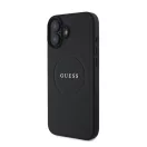 Guess PU Grained Classic Logo Apple iPhone 16 MagSafe kompatibilis hátlap tok, barna