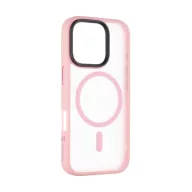   Tactical MagForce Hyperstealth Apple iPhone 16 Pro MagSafe kompatibilis tok, áttetsző/rózsaszín