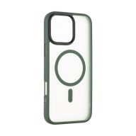   Tactical MagForce Hyperstealth Apple iPhone 16 Pro Max MagSafe kompatibilis tok, áttetsző/sötétszöld