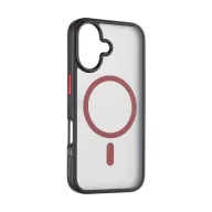   Tactical MagForce Hyperstealth 2.0 Apple iPhone 16 MagSafe kompatibilis tok, fekete/piros