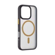   Tactical MagForce Hyperstealth 2.0 Apple iPhone 16 Pro MagSafe kompatibilis tok, fekete/sárga