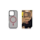 Tactical MagForce Hyperstealth 2.0 Apple iPhone 16 Pro MagSafe kompatibilis tok, fekete/piros