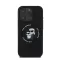 Karl Lagerfeld Silicone KC Heads Ring  Apple iPhone 16 Pro hátlap tok, fekete KLHMP16LSCMKCRHK