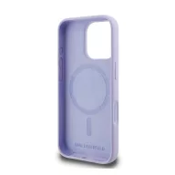   Karl Lagerfeld Silicone KC Heads Ring Apple iPhone 16 Pro hátlap tok, lila KLHMP16LSCMKCRHU