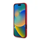 Karl Lagerfeld Silicone KC Heads Ring Apple iPhone 16 Plus hátlap tok, piros KLHMP16MSCMKCRHR