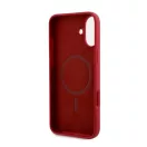 Karl Lagerfeld Silicone KC Heads Ring Apple iPhone 16 Plus hátlap tok, piros KLHMP16MSCMKCRHR