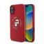 Karl Lagerfeld Silicone KC Heads Ring Apple iPhone 16 hátlap tok, piros KLHMP16SSCMKCRHR
