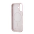 Karl Lagerfeld Silicone Double Heads Print Apple iPhone 16 Magsafe kompatibilis hátlap tok, rózsaszín KLHMP16SSKCHPPLP