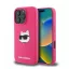 Karl Lagerfeld  Silicone Choupette Head Print Apple iPhone 16 Pro Max Magsafe kompatibilis hátlap tok, rózsaszín