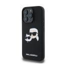 Karl Lagerfeld Liquid Silicone Double Heads MagSafe Apple iPhone 16 Pro Max hátlap tok, fekete