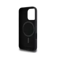   Karl Lagerfeld Liquid Silicone K&CH Heads MagSafe Apple iPhone 16 Pro Max hátlap tok, fekete