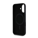 Karl Lagerfeld Liquid Silicone Karl and Choupette MagSafe Apple iPhone 16 Plus hátlap tok, fekete