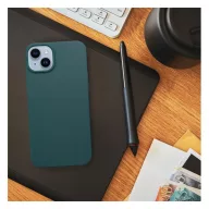 Matt Apple iPhone 16 Plus szilikon tok, sötétzöld