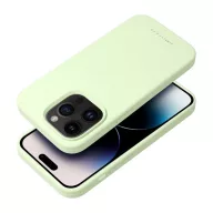   Roar Apple iPhone 16 prémium szilikon tok velúr béléssel, világoszöld