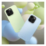   Roar Apple iPhone 16 prémium szilikon tok velúr béléssel, világoszöld