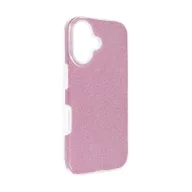 Apple iPhone 16 csillámos hátlap tok, rózsaszín