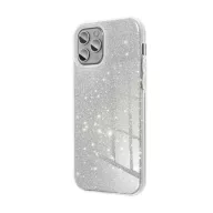 Apple iPhone 16 Plus csillámos hátlap tok, ezüst