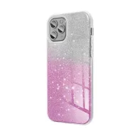   Apple iPhone 16 Plus csillámos hátlap tok, átlátszó/rózsaszín