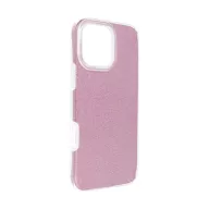 Apple iPhone 16 Pro Max csillámos hátlap tok, rózsaszín
