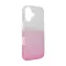 Apple iPhone 16 csillámos hátlap tok, átlátszó/rózsaszín