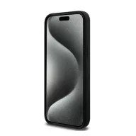   Karl Lagerfeld Silicone Karl & Choupette Ring Apple iPhone 15 Pro Max MagSafe kompatibilis tok, fekete KLHMP15XSCMKCRHK