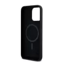 Karl Lagerfeld Silicone Karl & Choupette Ring Apple iPhone 15 Pro Max MagSafe kompatibilis tok, fekete KLHMP15XSCMKCRHK