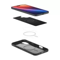  Spigen Thin Fit MagFit iPhone 16 Plus tok, MagSafe, fekete ACS08060