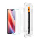 Spigen Glas.tR EZ Fit HD Apple iPhone 16 Pro / 17 / 17 Pro tempered kijelzővédő fólia felhelyező kerettel (1db) AGL07935