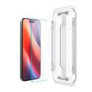 Spigen Glas.tR EZ Fit HD Apple iPhone 16 Pro / 17 / 17 Pro tempered kijelzővédő fólia felhelyező kerettel (1db) AGL07935