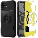 Spigen Slim Armor MagFit iPhone 16 tok, MagSafe, fekete ACS08227